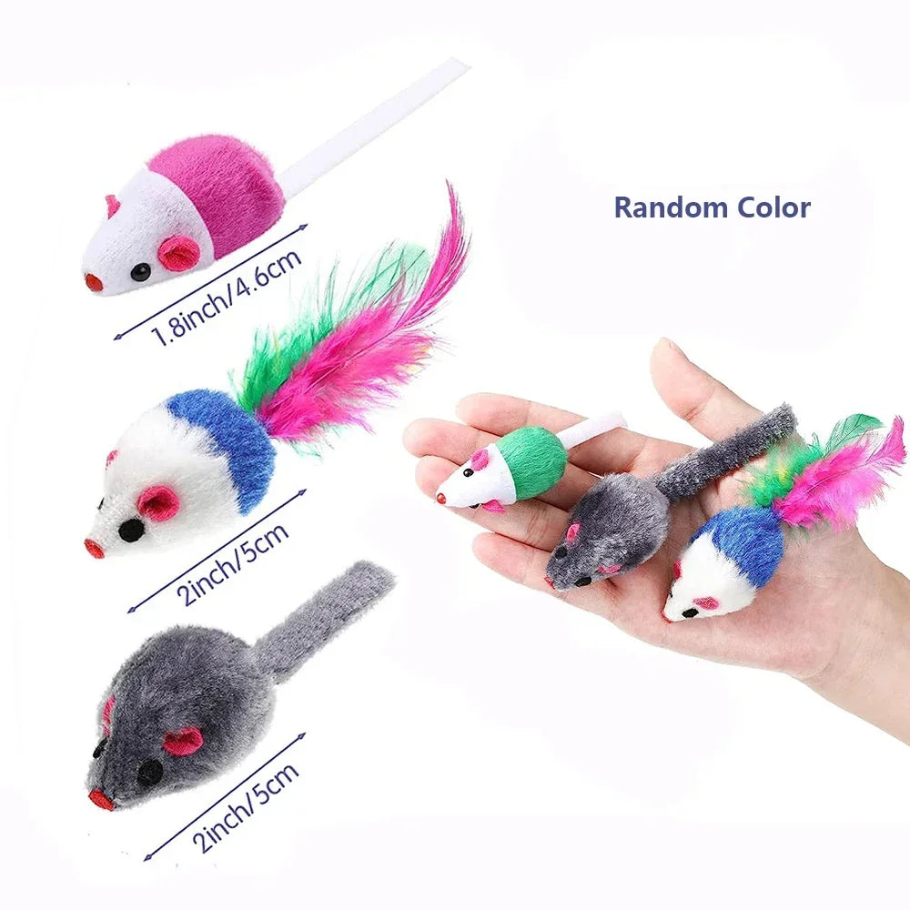 Rattle Cat Mouse Toys - Cat Mice Toys Interactive