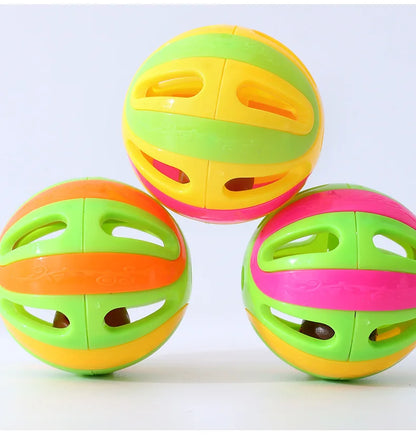 Cat Toys Colorful Splicing Bell Ball Large