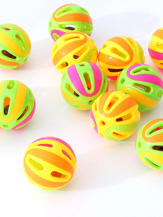 Cat Toys Colorful Splicing Bell Ball Large