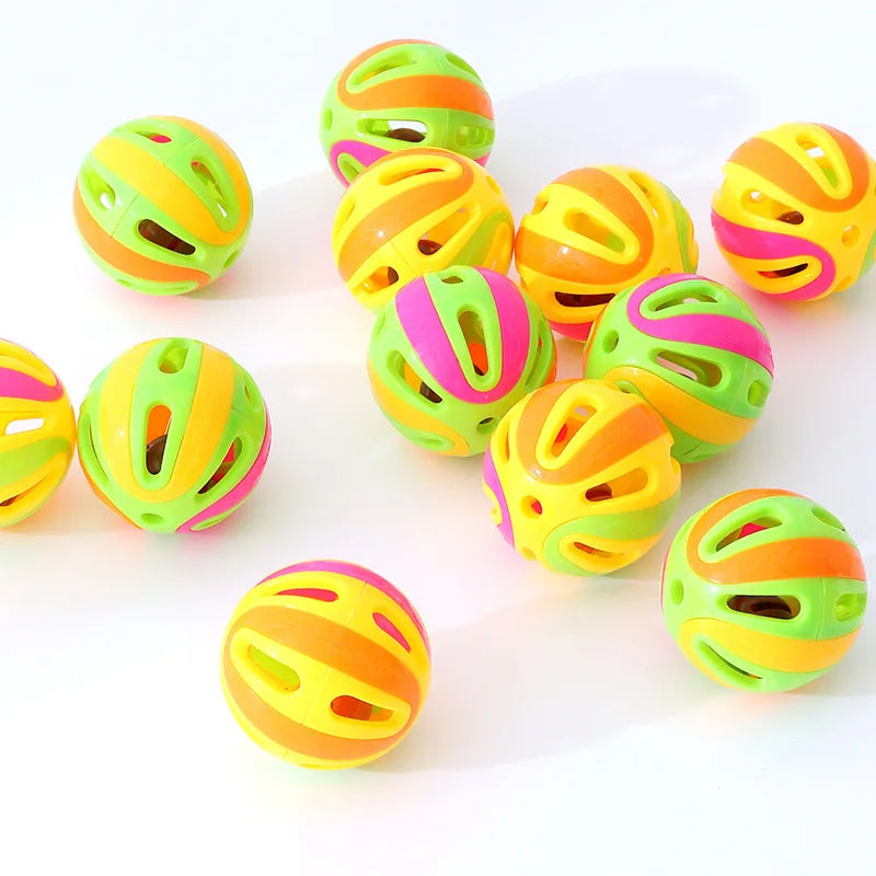 Cat Toys Colorful Splicing Bell Ball Large